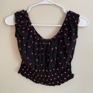 Brandy Melville off the shoulder Floral Top